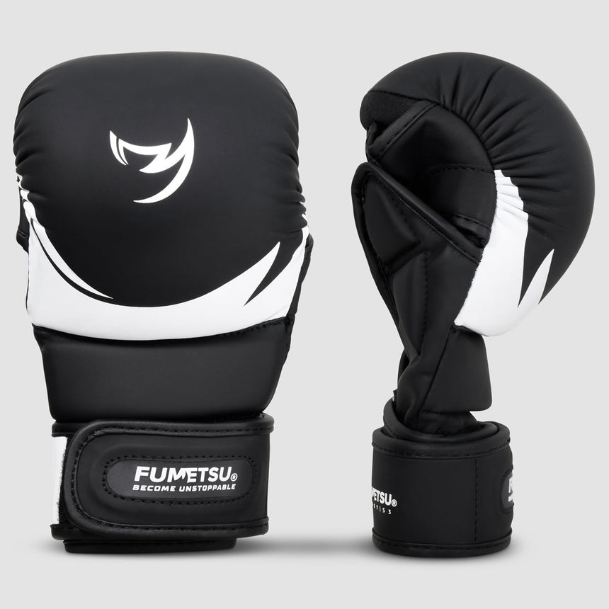 Fumetsu Ghost S3 Kids MMA Sparring Gloves Black/White    at Bytomic Trade and Wholesale