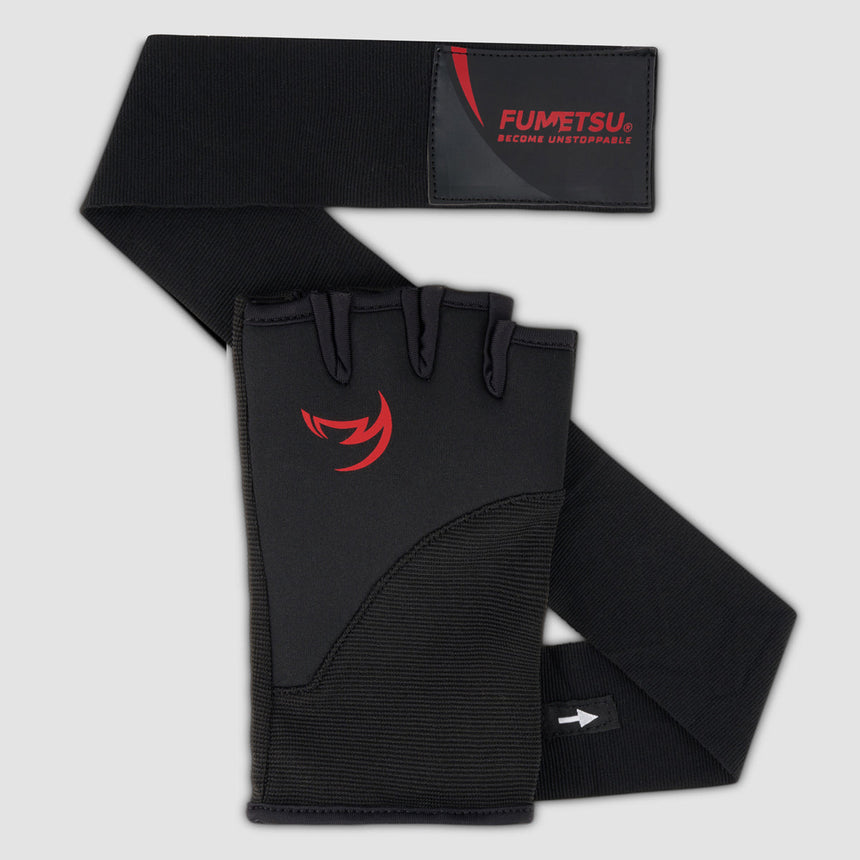 Black/Red Fumetsu Ghost S3 Quick Hand Wraps    at Bytomic Trade and Wholesale