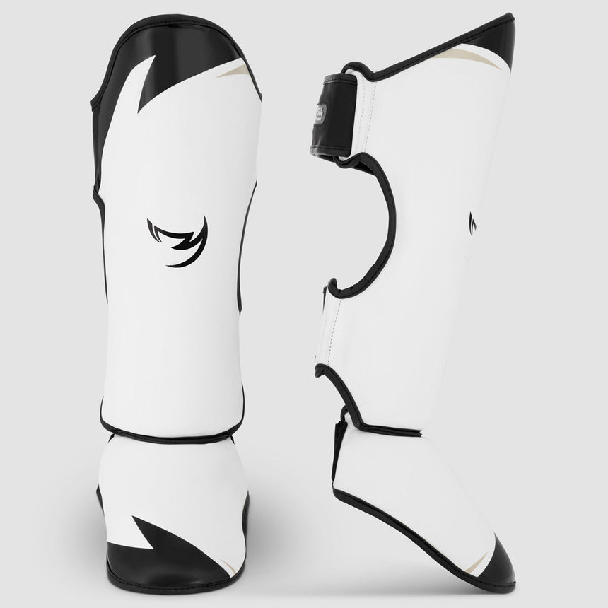 Fumetsu Ghost S3 Thai Shin Guards White/Black/Grey    at Bytomic Trade and Wholesale