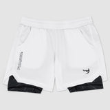 Fumetsu Icon Dual Layer Training Shorts White/Black    at Bytomic Trade and Wholesale