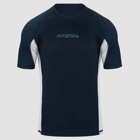 Navy/White Fumetsu Icon Short Sleeve Rash Guard    at Bytomic Trade and Wholesale