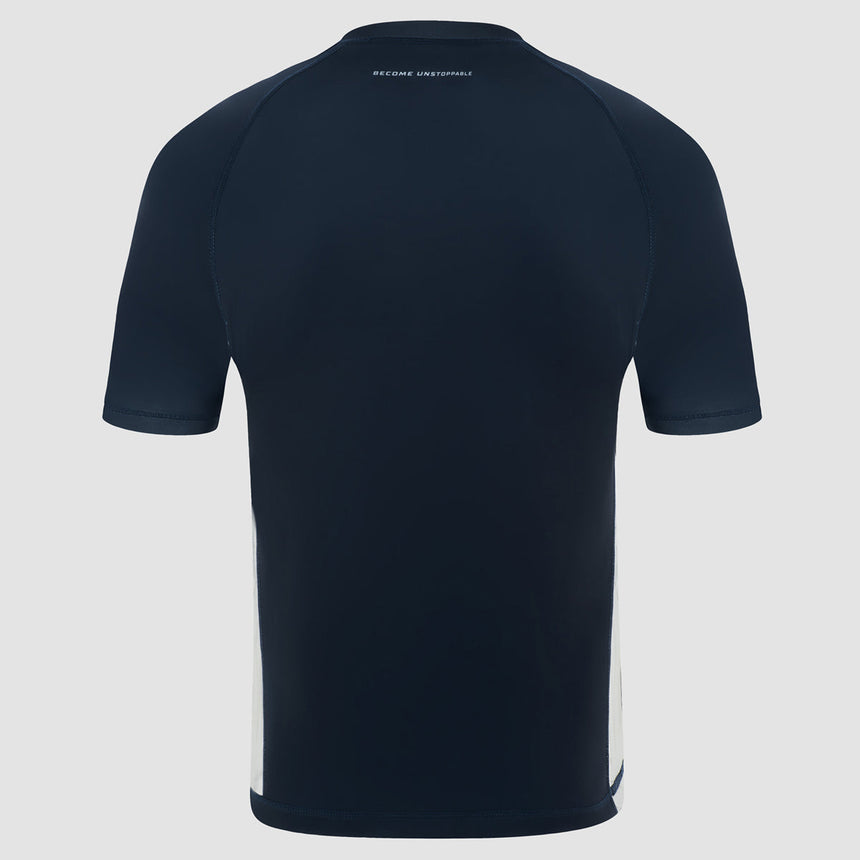 Fumetsu Icon Short Sleeve Rash Guard Navy/White    at Bytomic Trade and Wholesale