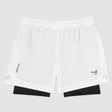 Fumetsu Origins Dual Layer Shorts White    at Bytomic Trade and Wholesale