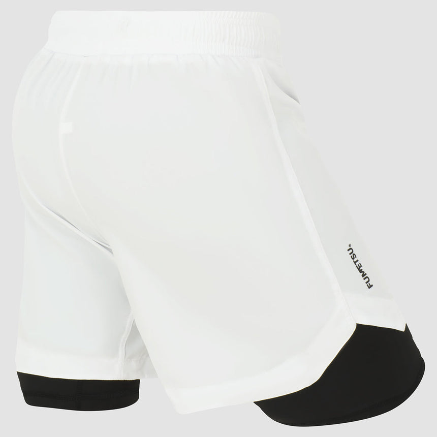 Fumetsu Origins Dual Layer Shorts White    at Bytomic Trade and Wholesale