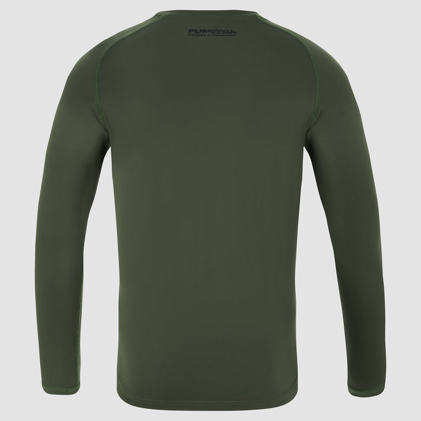 Fumetsu Origins Long Sleeve Rash Guard Khaki    at Bytomic Trade and Wholesale