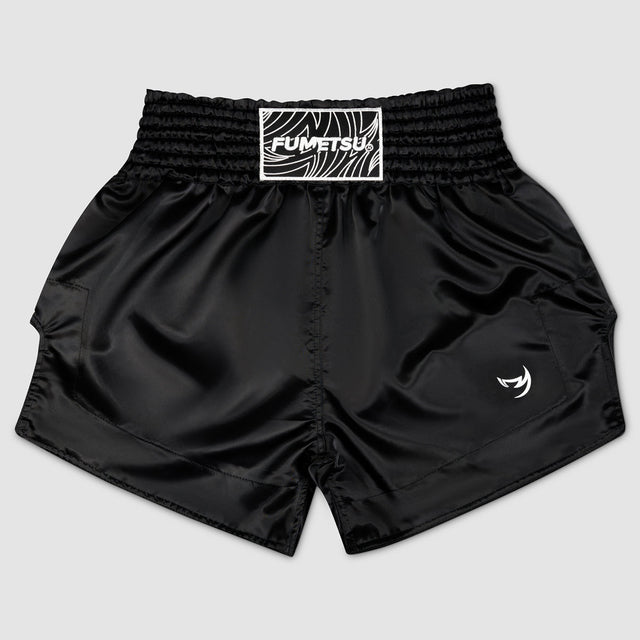 Fumetsu Origins Muay Thai Shorts Black    at Bytomic Trade and Wholesale