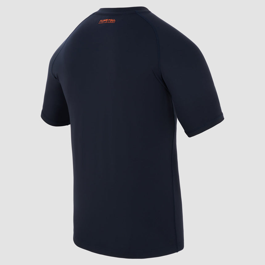 Fumetsu Origins Short Sleeve Rash Guard Navy    at Bytomic Trade and Wholesale