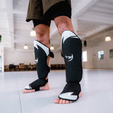 Fumetsu Ghost S3 Thai Shin Guards White/Black/Grey    at Bytomic Trade and Wholesale