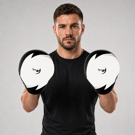 Fumetsu Ghost S3 Boxing Focus Mitts White/Black/Grey at Bytomic Trade & Wholesale 1