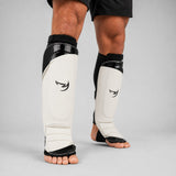 Fumetsu Ghost S3 MMA Shin Guards White/Black/Grey at Bytomic Trade & Wholesale 3