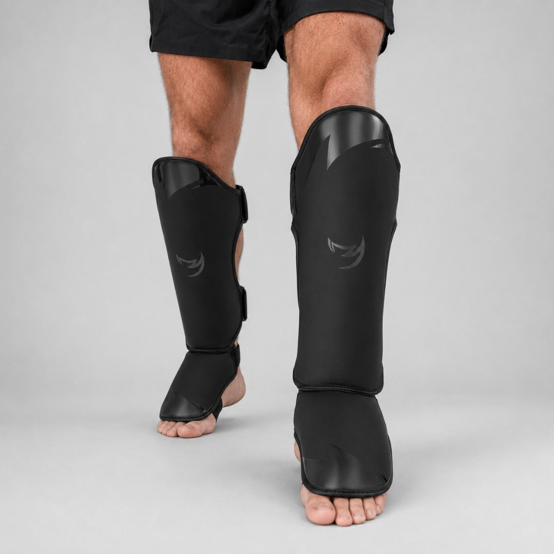 Fumetsu Ghost S3 Thai Shin Guards Black/Black at Bytomic Trade & Wholesale 1