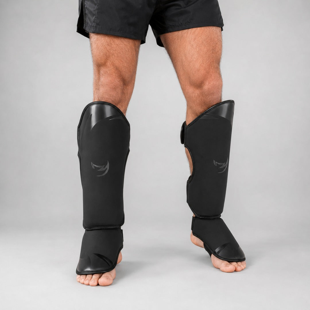 Fumetsu Ghost S3 Thai Shin Guards Black/Black at Bytomic Trade & Wholesale 3