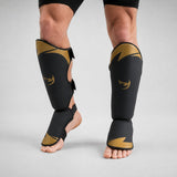 Fumetsu Ghost S3 Thai Shin Guards Black/Gold at Bytomic Trade & Wholesale 4