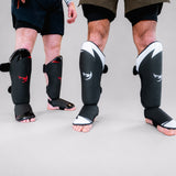 Fumetsu Ghost S3 Thai Shin Guards Black/Red at Bytomic Trade & Wholesale 3