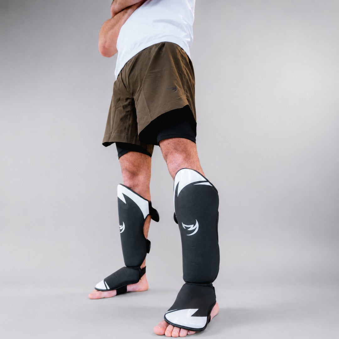Fumetsu Ghost S3 Thai Shin Guards Black/White at Bytomic Trade & Wholesale 3