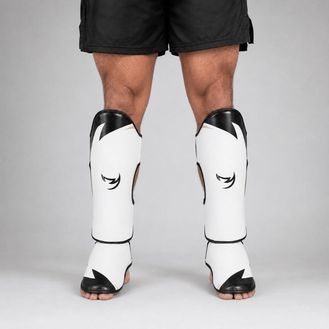 Fumetsu Ghost S3 Thai Shin Guards White/Black/Grey at Bytomic Trade & Wholesale 1