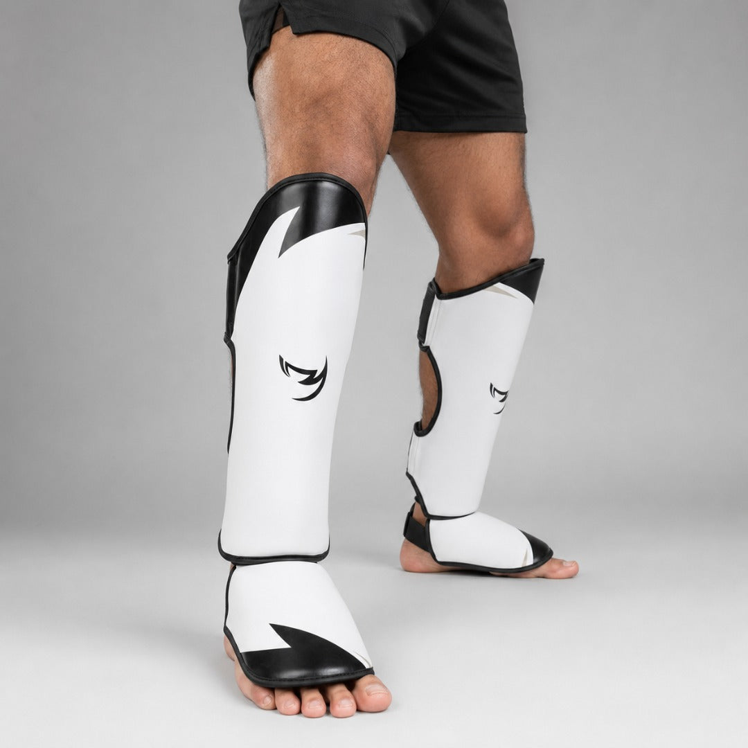 Fumetsu Ghost S3 Thai Shin Guards White/Black/Grey at Bytomic Trade & Wholesale 2