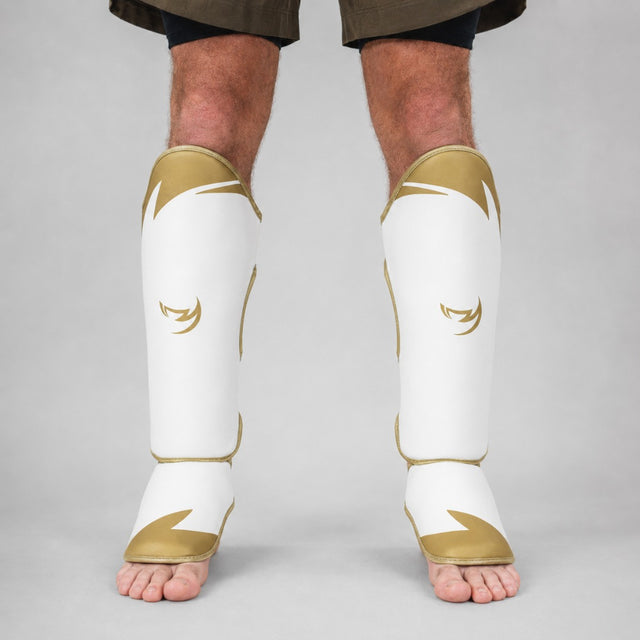 Fumetsu Ghost S3 Thai Shin Guards White/Gold at Bytomic Trade & Wholesale 1