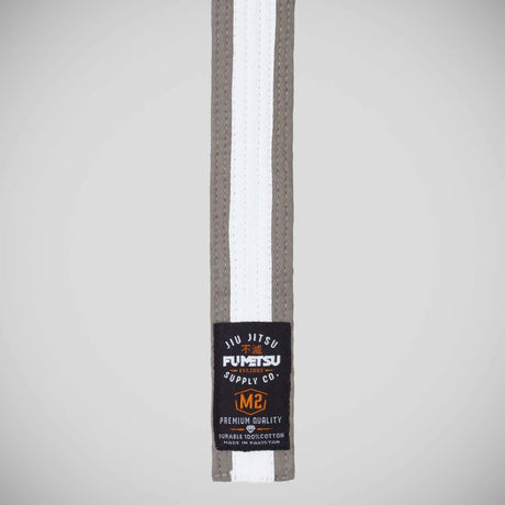 Grey/White Fumetsu V2 Kids BJJ Belt at Bytomic Trade and Wholesale