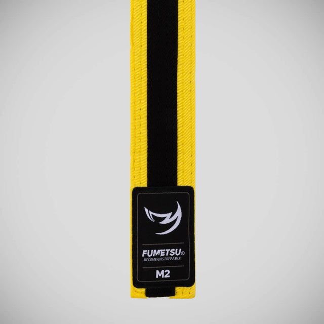 Fumetsu Icon Kids Jiu Jitsu Belt Yellow/Black    at Bytomic Trade and Wholesale