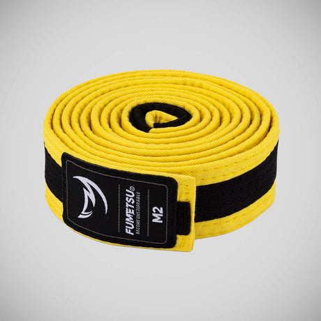 Fumetsu Icon Kids Jiu Jitsu Belt Yellow/Black    at Bytomic Trade and Wholesale