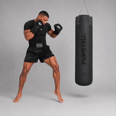 Fumetsu Icon 4ft Punch Bag Black/Black Photoshoot 1