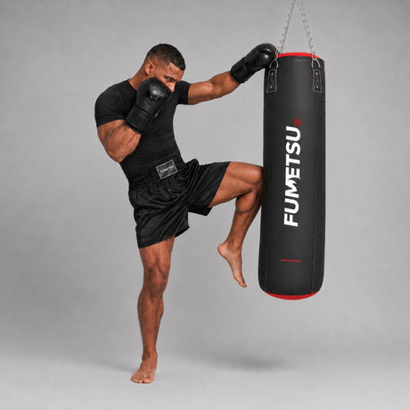 Fumetsu Icon 4ft Punch Bag Black/Red/White Photoshoot 1
