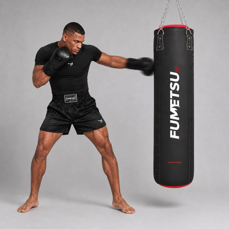 Fumetsu Icon 4ft Punch Bag Black/Red/White Photoshoot 2
