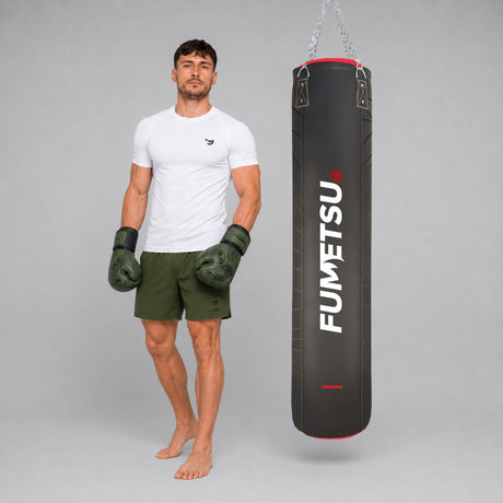Fumetsu Icon 5ft Punch Bag Black/Red/White Photoshoot 2