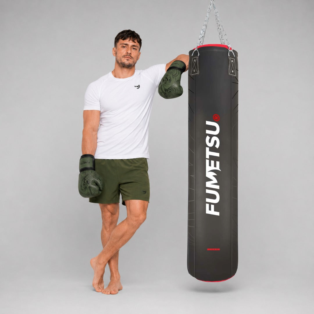 Fumetsu Icon 5ft Punch Bag Black/Red/White Photoshoot 6