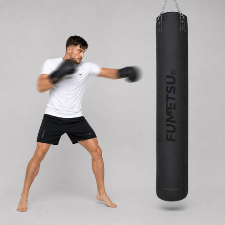 Fumetsu Icon 6ft Punch Bag Black/Black Photoshoot 1 