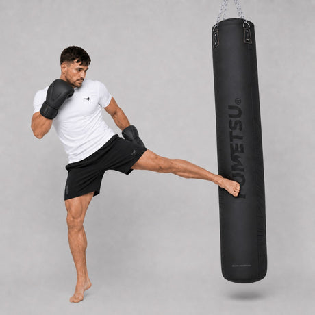 Fumetsu Icon 6ft Punch Bag Black/Black Photoshoot 2