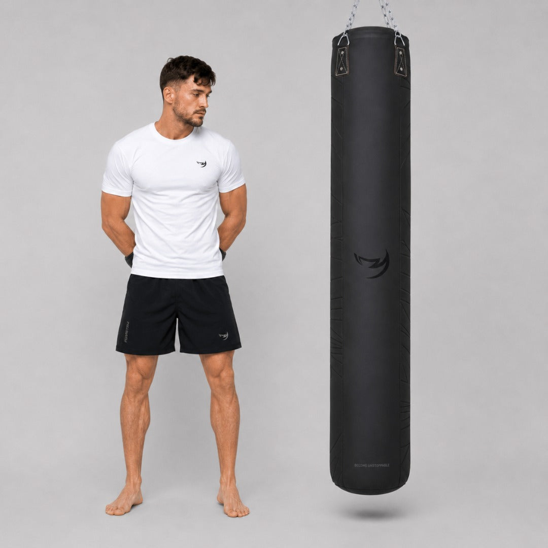 Fumetsu Icon 6ft Punch Bag Black/Black Photoshoot 4