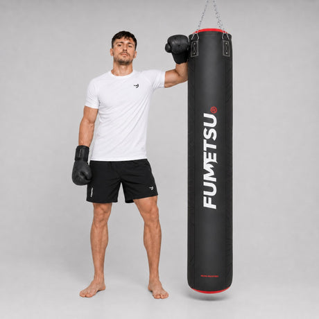 Fumetsu Icon 6ft Punch Bag Black/Red/White Photoshoot 1