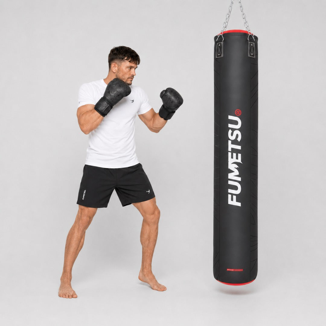 Fumetsu Icon 6ft Punch Bag Black/Red/White Photoshoot 4