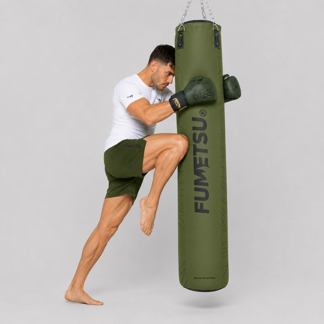 Fumetsu Icon 6ft Punch Bag Khaki Photoshoot 5