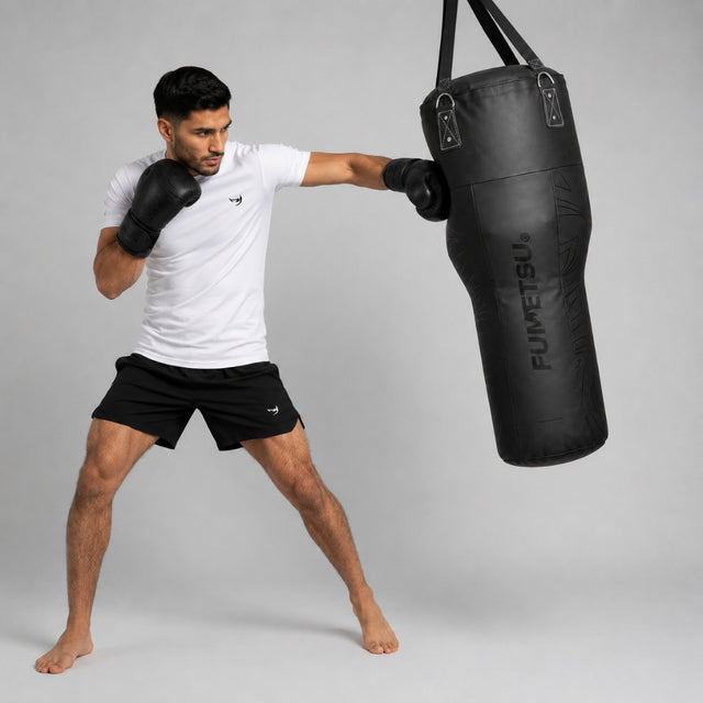 Icon Angle Punch Bag Black/Black Lifestyle 1