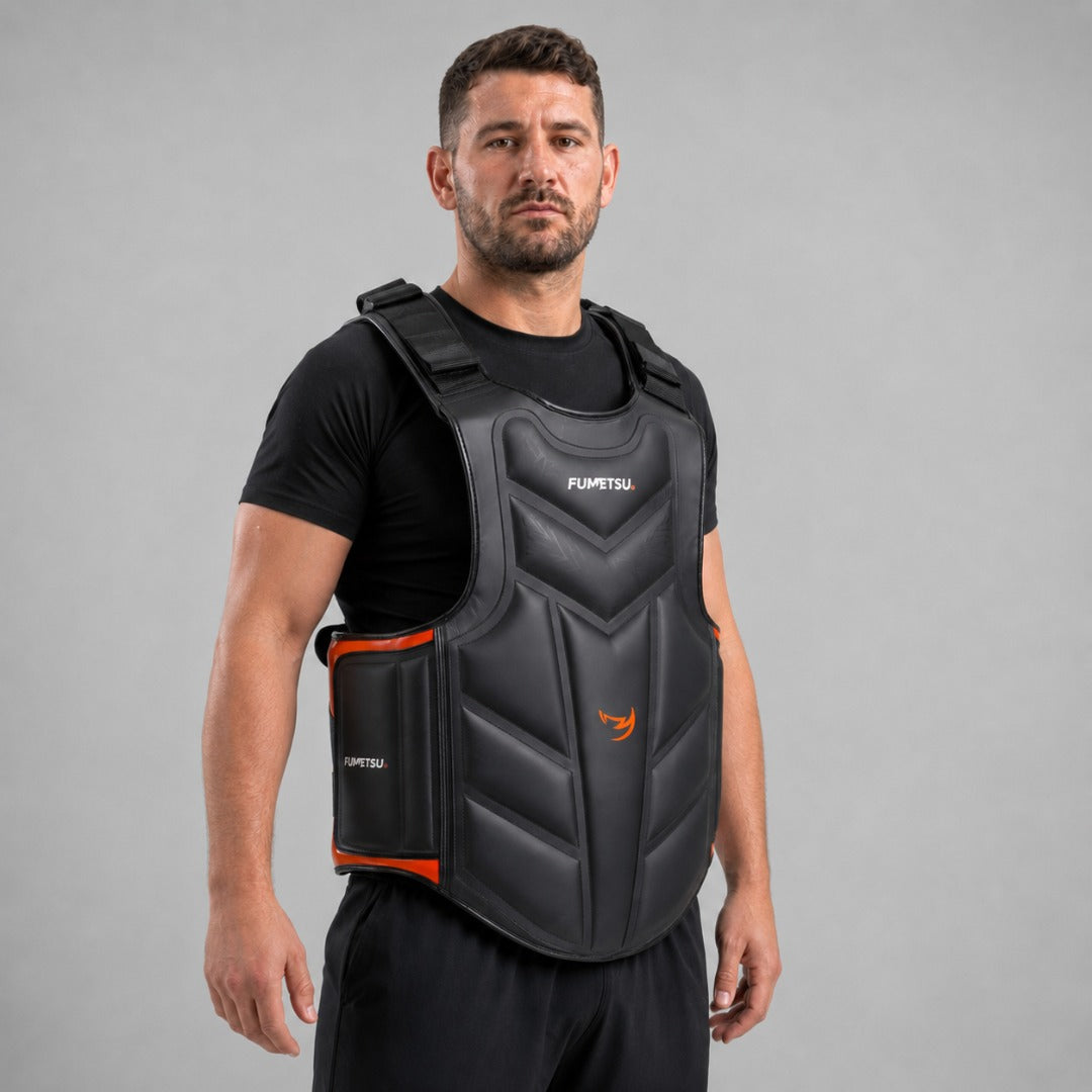 Fumetsu Icon Coaching Body Protector Black/Orange