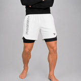 Fumetsu Icon Dual Layer Fight Shorts White/Black Lifestyle 2