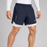 Icon Dual Layer Training Shorts Navy/White at Bytomic Trade & Wholesale 1