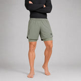 Icon Dual Layer Training Shorts Sand at Bytomic Trade & Wholesale 2