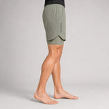 Icon Dual Layer Training Shorts Sand at Bytomic Trade & Wholesale 3