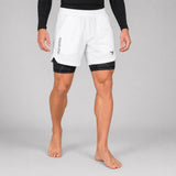 Icon Dual Layer Training Shorts White/Black at Bytomic Trade & Wholesale 6