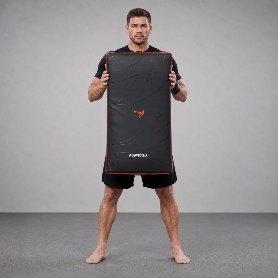 Fumetsu Icon Long Kick Shield Black/Orange