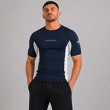 Fumetsu Icon Short Sleeve Rash Guard Navy/White