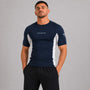 Fumetsu Icon Short Sleeve Rash Guard Navy/White