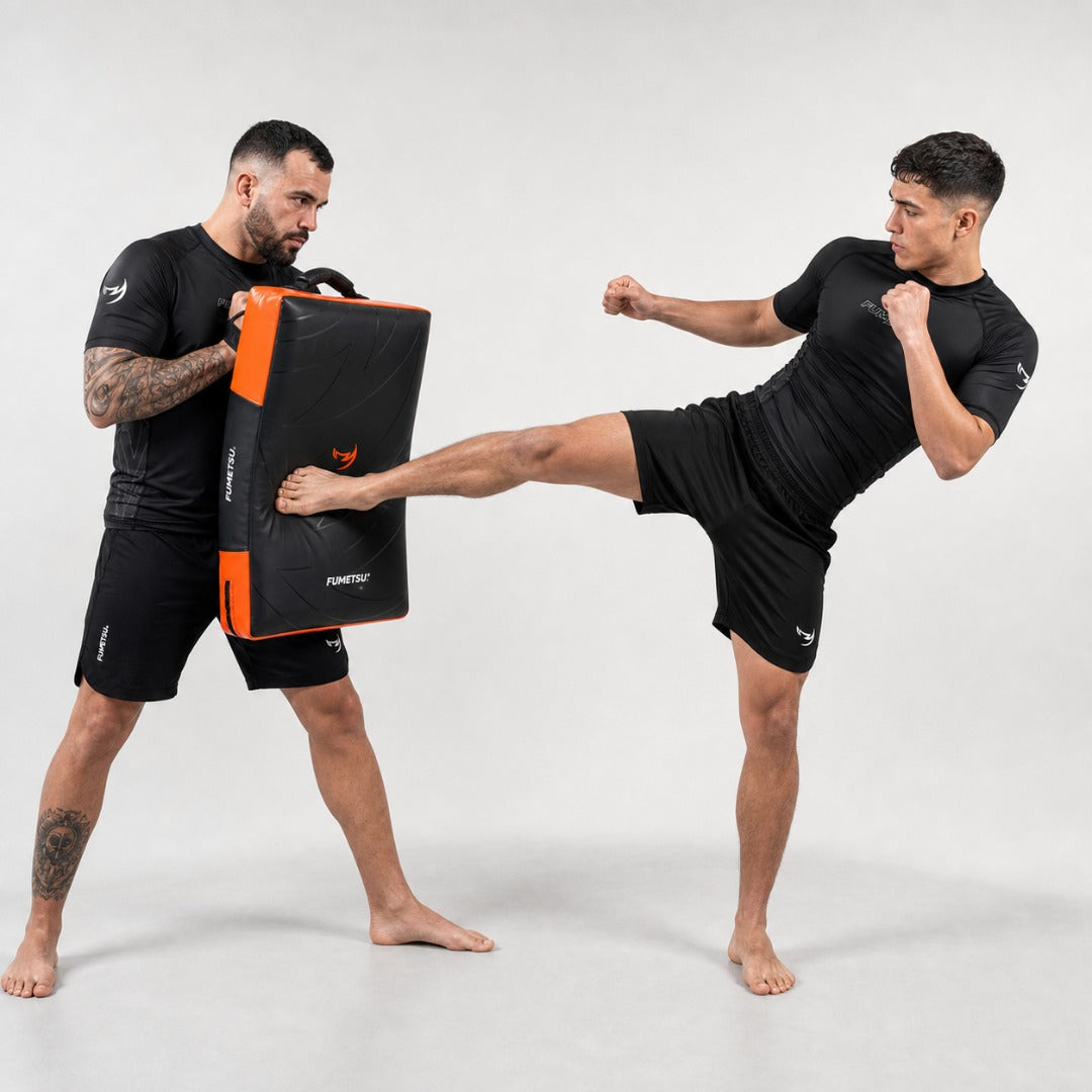 Fumetsu Icon Square Kick Shield Black/Orange