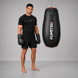 Fumetsu Icon Tear Drop Punch Bag Black/Red/White Photoshoot 2