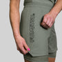 Fumetsu Icon Womens Dual Layer Fight Shorts Sand