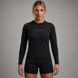Fumetsu Icon Womens Long Sleeve Rash Guard Black